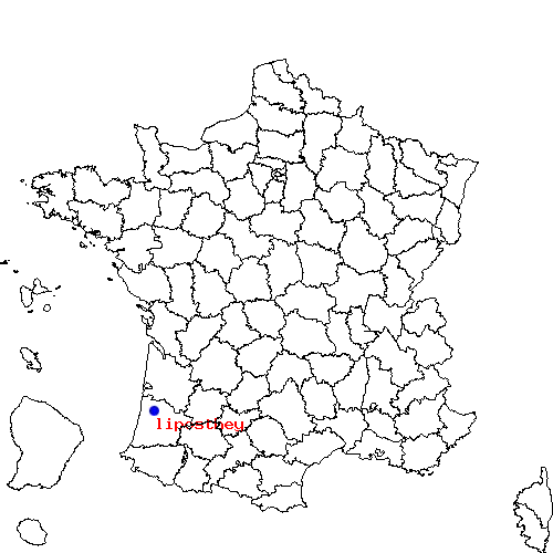 localisation sur le carte de liposthey 