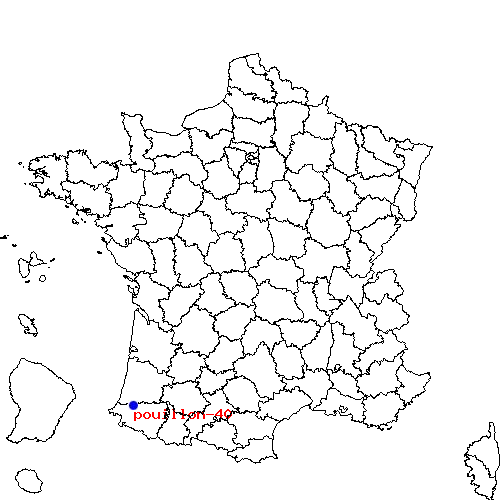 localisation sur le carte de pouillon-40 