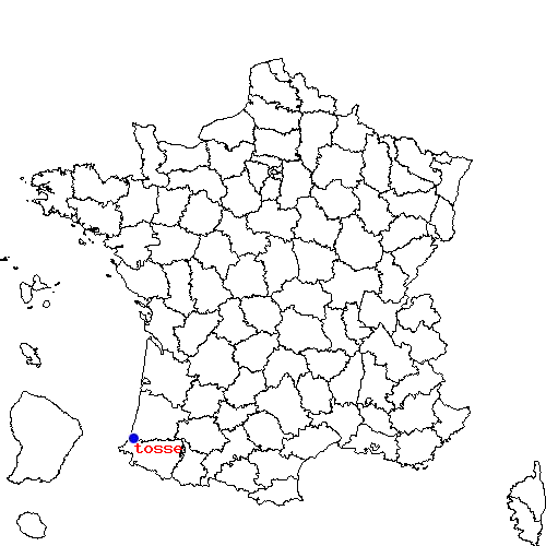 localisation sur le carte de tosse 