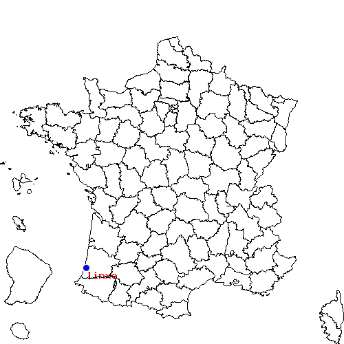 localisation sur le carte de linxe 
