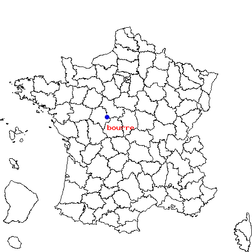 localisation sur le carte de bourre 