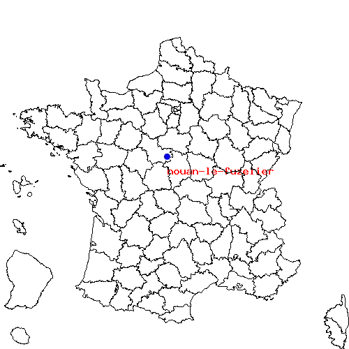 localisation sur le carte de nouan-le-fuzelier 