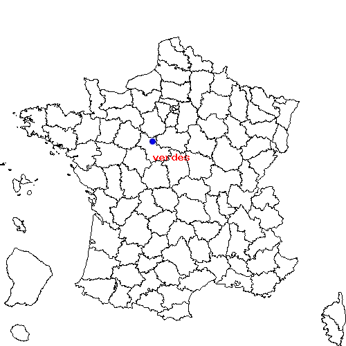 localisation sur le carte de verdes 