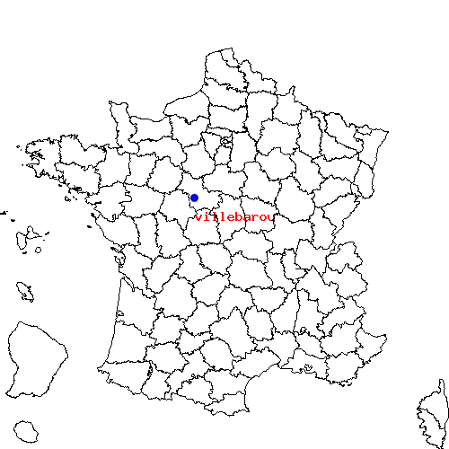 localisation sur le carte de villebarou 