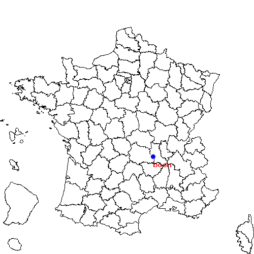 localisation sur le carte de boen 