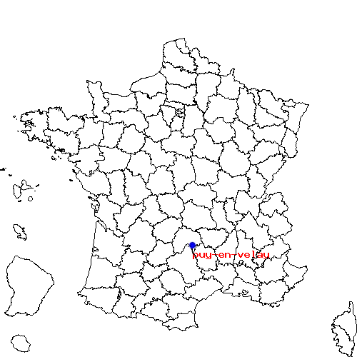 localisation sur le carte de puy-en-velay 