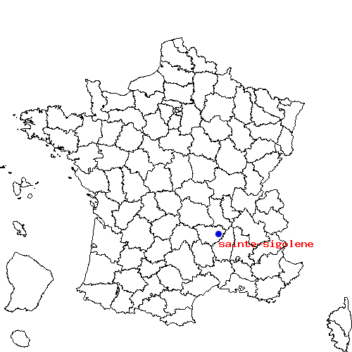 localisation sur le carte de sainte-sigolene 