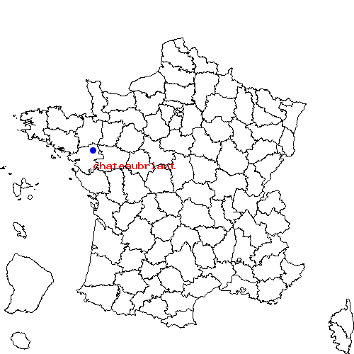 localisation sur le carte de chateaubriant 