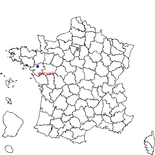 localisation sur le carte de derval 