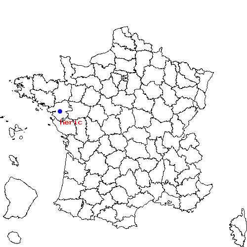 localisation sur le carte de heric 