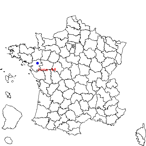 localisation sur le carte de isse-44 