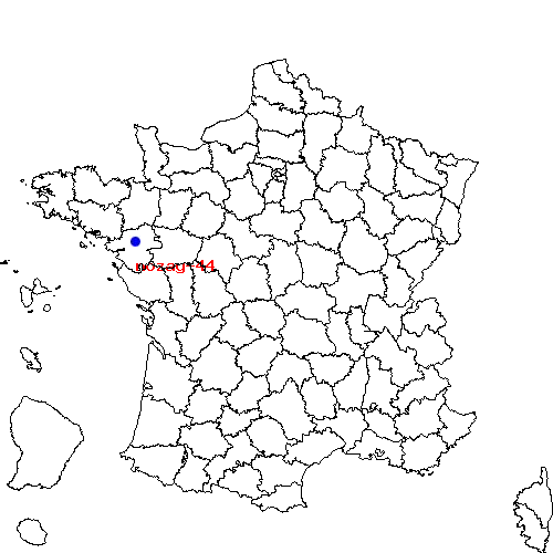 localisation sur le carte de nozay-44 