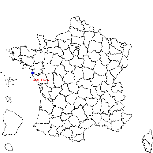 localisation sur le carte de pornic 