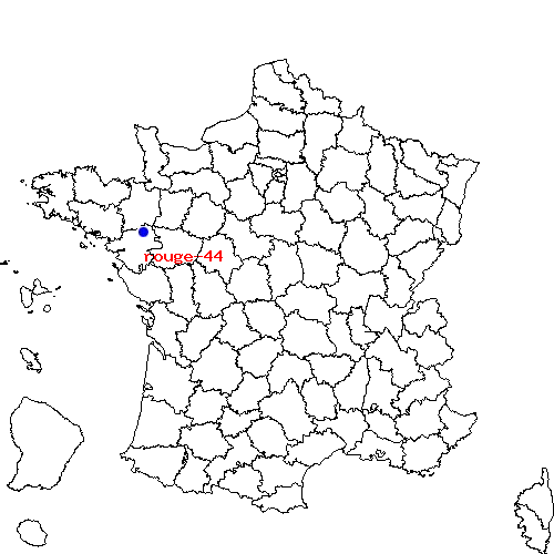 localisation sur le carte de rouge-44 