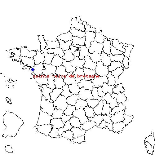 localisation sur le carte de sainte-reine-de-bretagne 