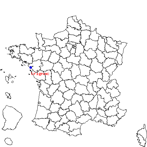 localisation sur le carte de trignac 