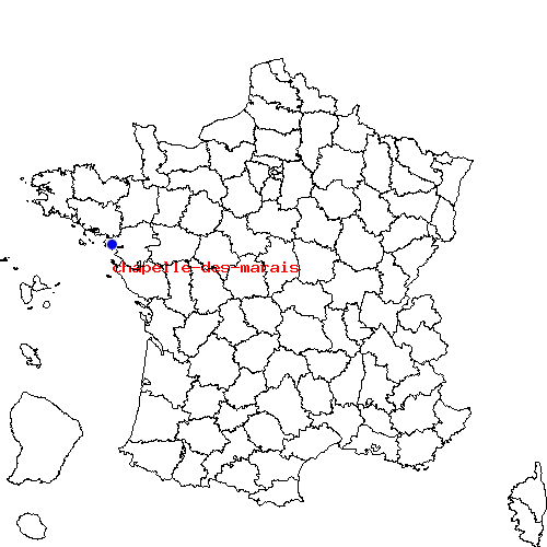 localisation sur le carte de chapelle-des-marais 