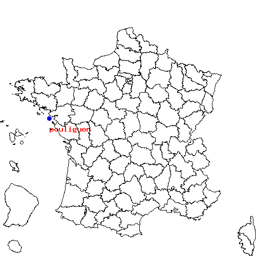 localisation sur le carte de pouliguen 