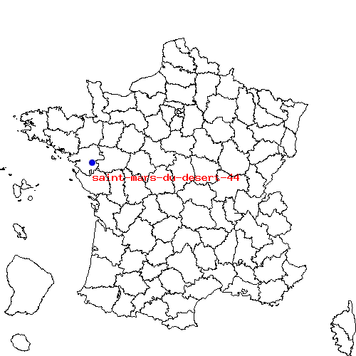 localisation sur le carte de saint-mars-du-desert-44 