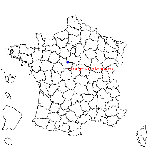 localisation sur le carte de clery-saint-andre 