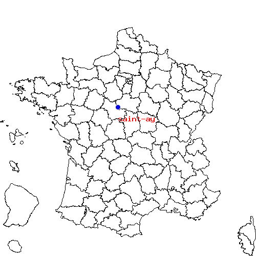localisation sur le carte de saint-ay 