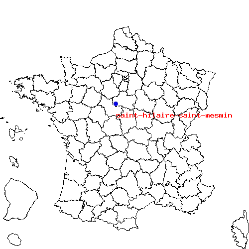 localisation sur le carte de saint-hilaire-saint-mesmin 