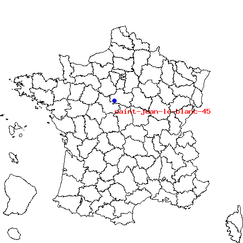 localisation sur le carte de saint-jean-le-blanc-45 