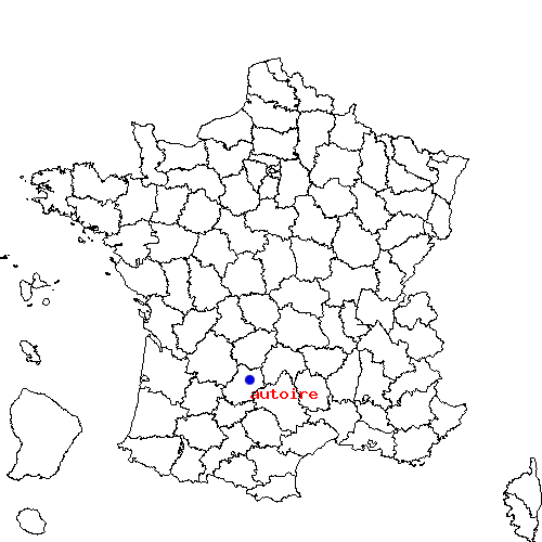 localisation sur le carte de autoire 