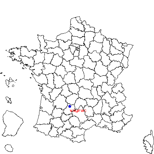 localisation sur le carte de vayrac 