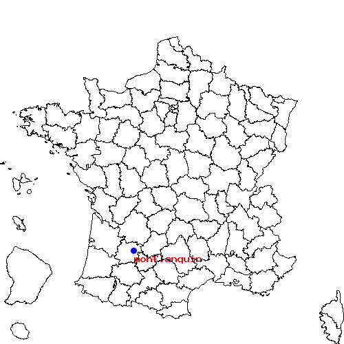 localisation sur le carte de monflanquin 