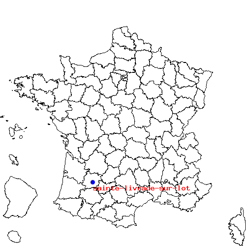 localisation sur le carte de sainte-livrade-sur-lot 