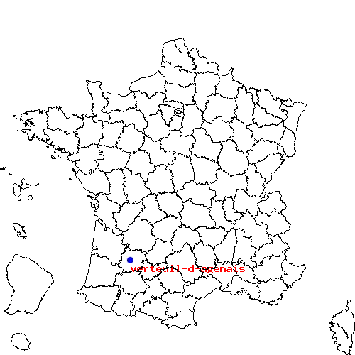 localisation sur le carte de verteuil-d-agenais 