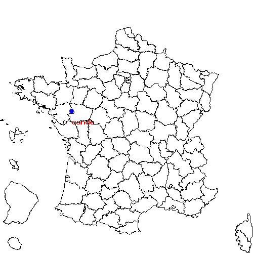 localisation sur le carte de cande 