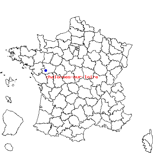 localisation sur le carte de chalonnes-sur-loire 
