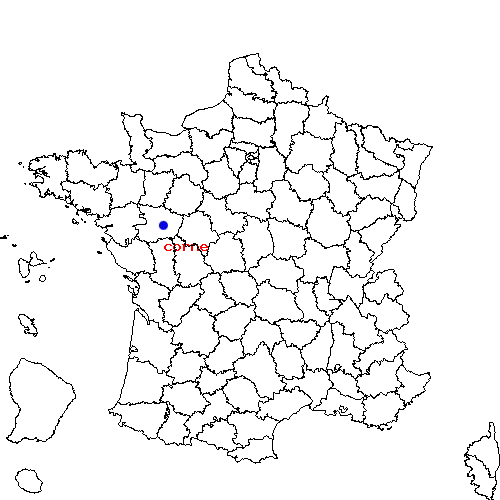 localisation sur le carte de corne 