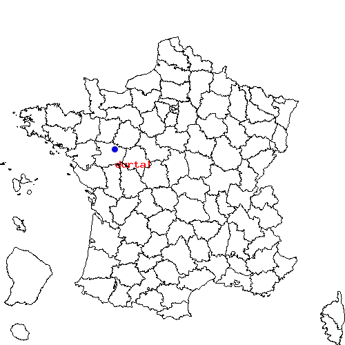 localisation sur le carte de durtal 