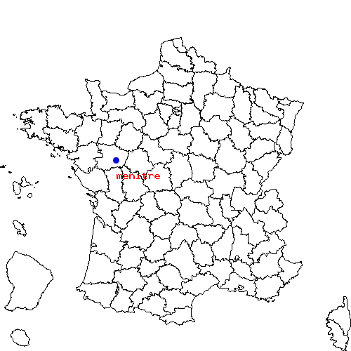 localisation sur le carte de menitre 