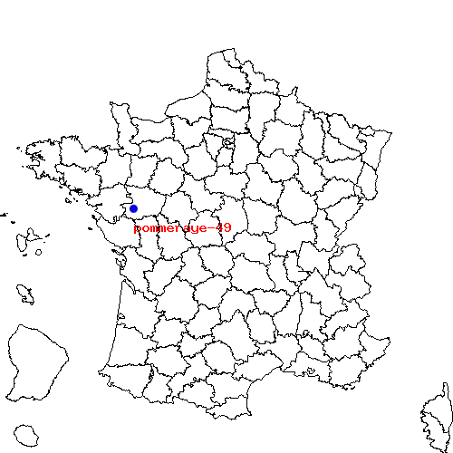 localisation sur le carte de pommeraye-49 