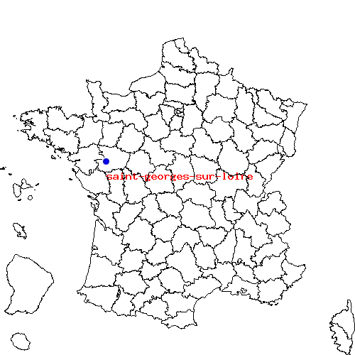 localisation sur le carte de saint-georges-sur-loire 