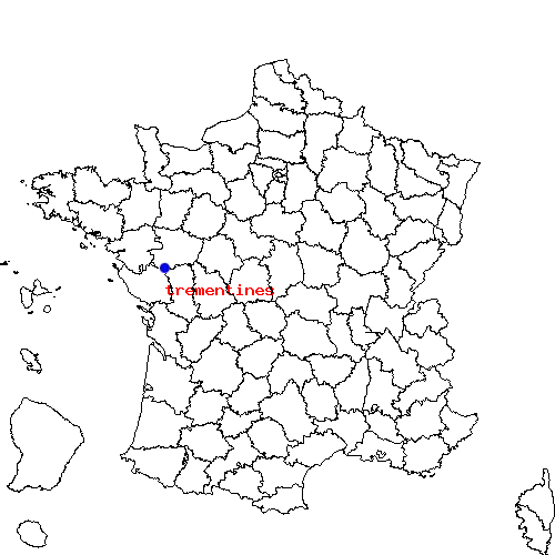 localisation sur le carte de trementines 