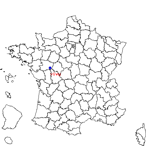 localisation sur le carte de vivy 