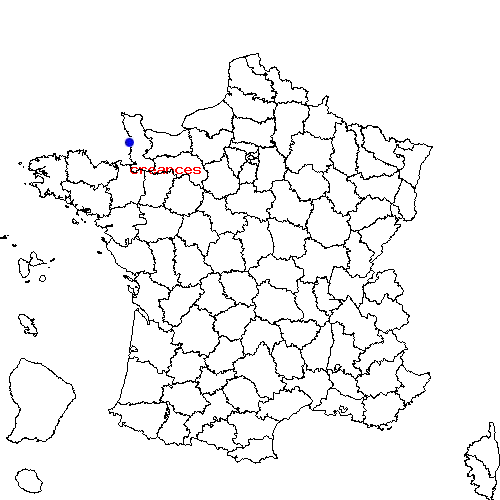 localisation sur le carte de creances 