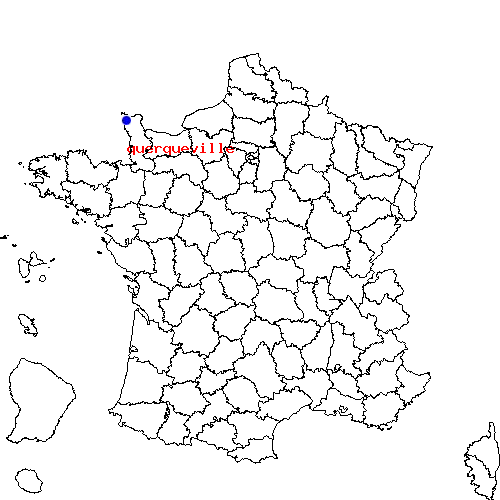 localisation sur le carte de querqueville 