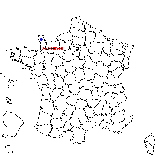 localisation sur le carte de valognes 