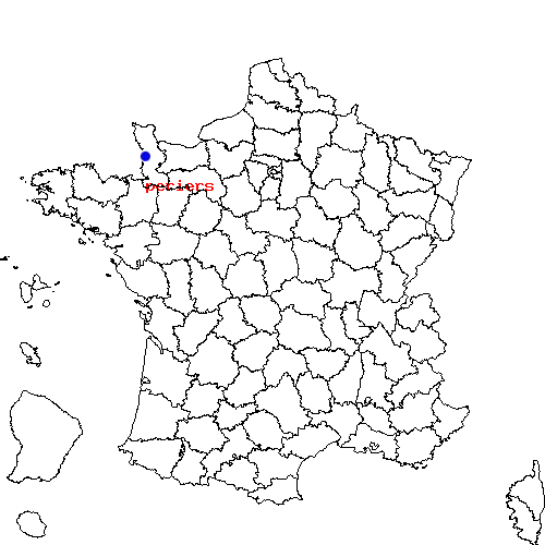 localisation sur le carte de periers 