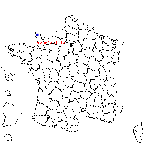 localisation sur le carte de tourlaville 