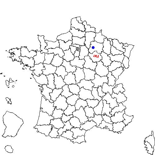 localisation sur le carte de ay 