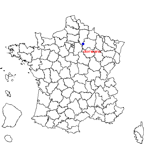 localisation sur le carte de dormans 