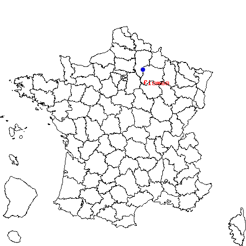 localisation sur le carte de fismes 