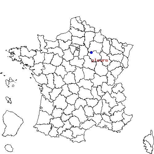localisation sur le carte de pleurs 
